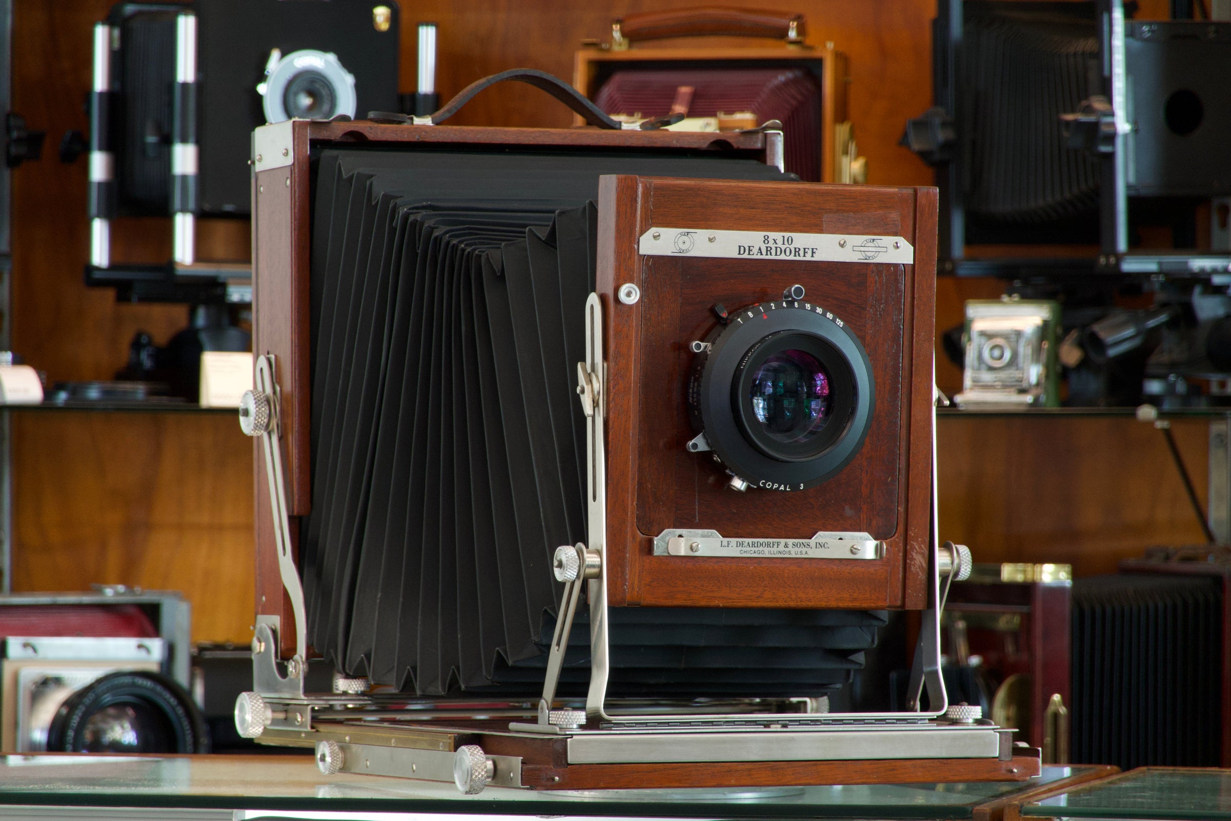 n*k様 deardorff ディアドルフ8x10カメラボディ　木製8x10 Deardorff 8x10 View Camera | Kiwi Camera Service